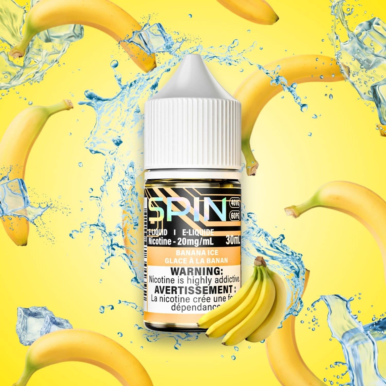 Spin E-Liquid Salt - Banana Ice