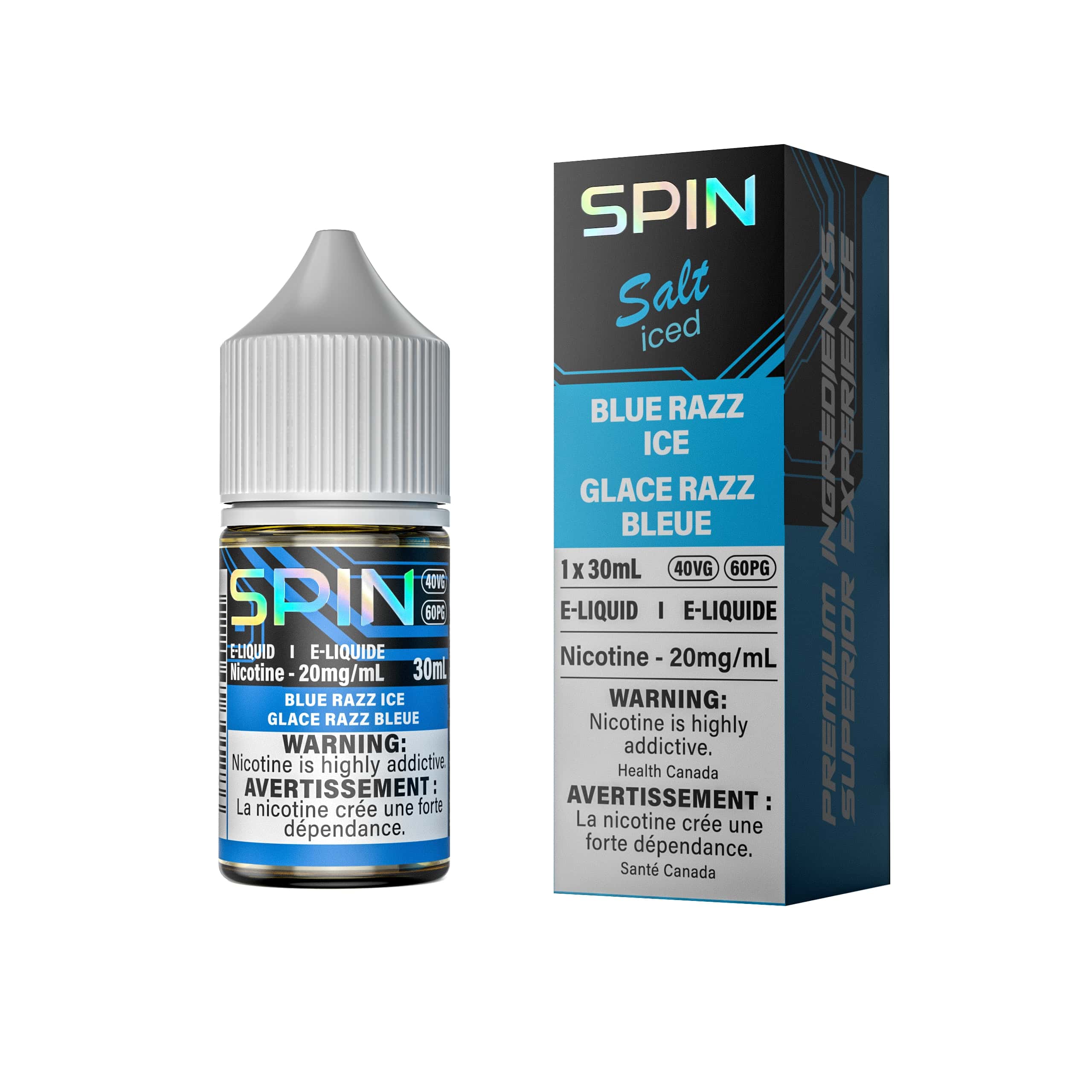 Spin E-Liquid Salt Blue Razz Ice