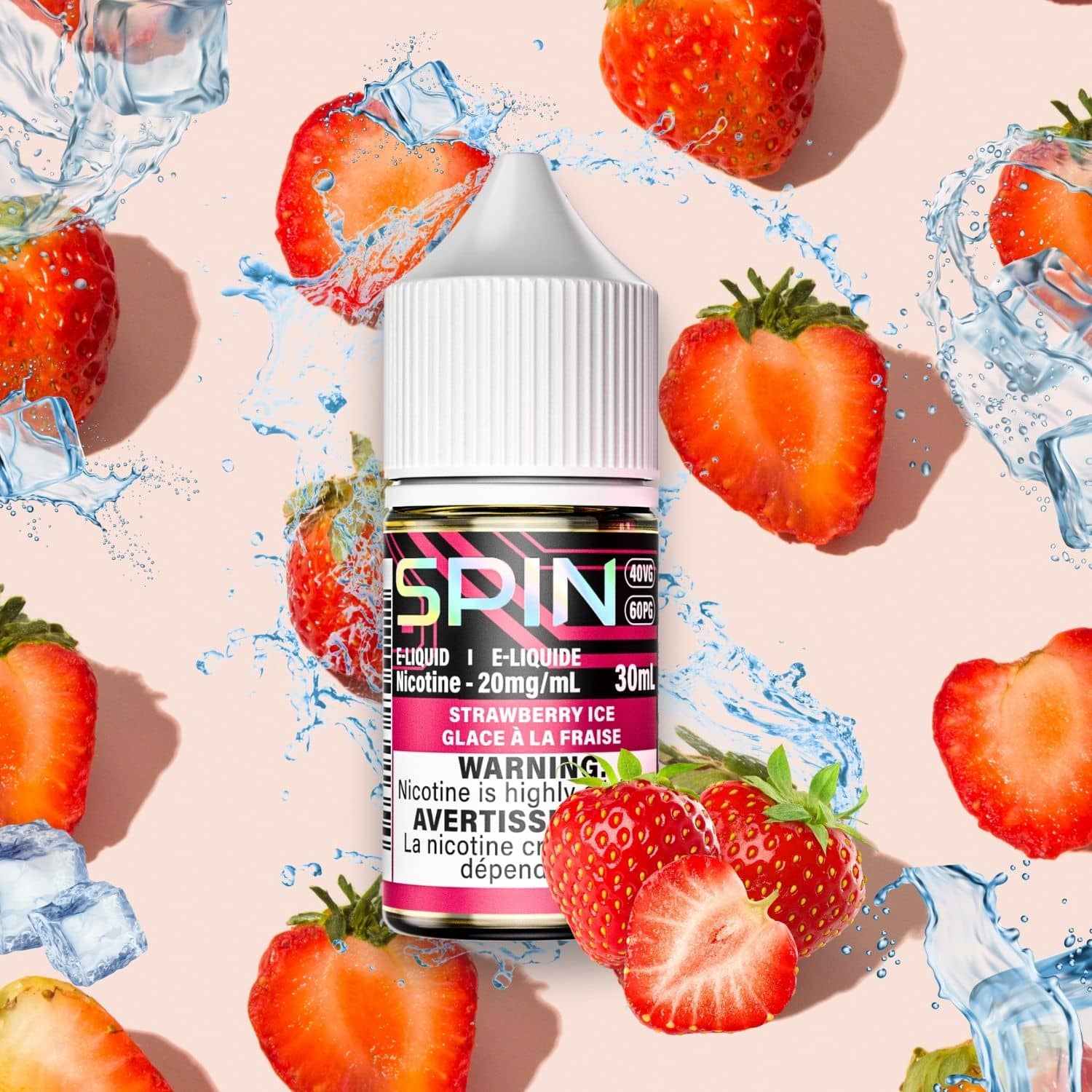 Spin E-Liquid Salt Strawberry Ice