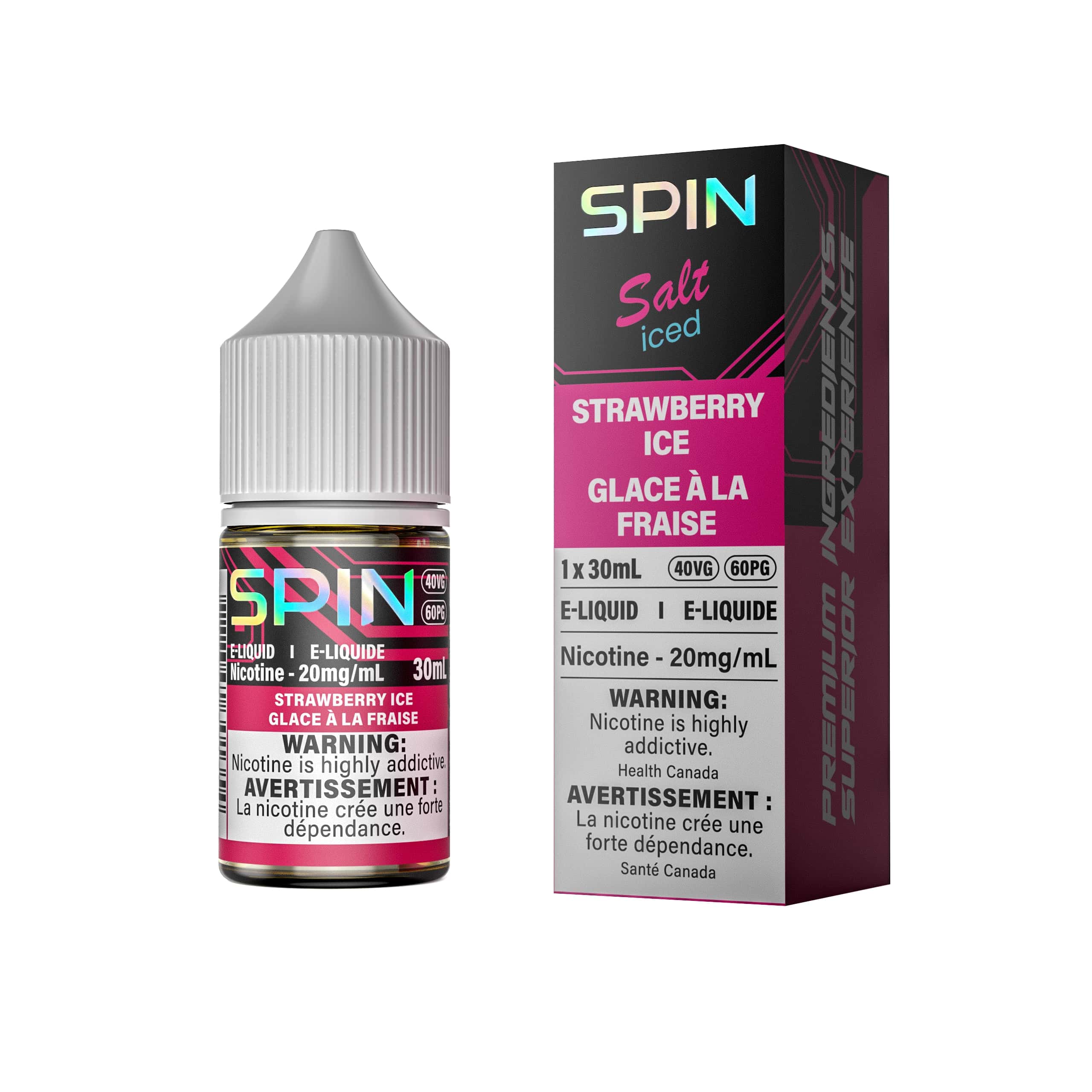 Spin E-Liquid Salt Strawberry Ice 