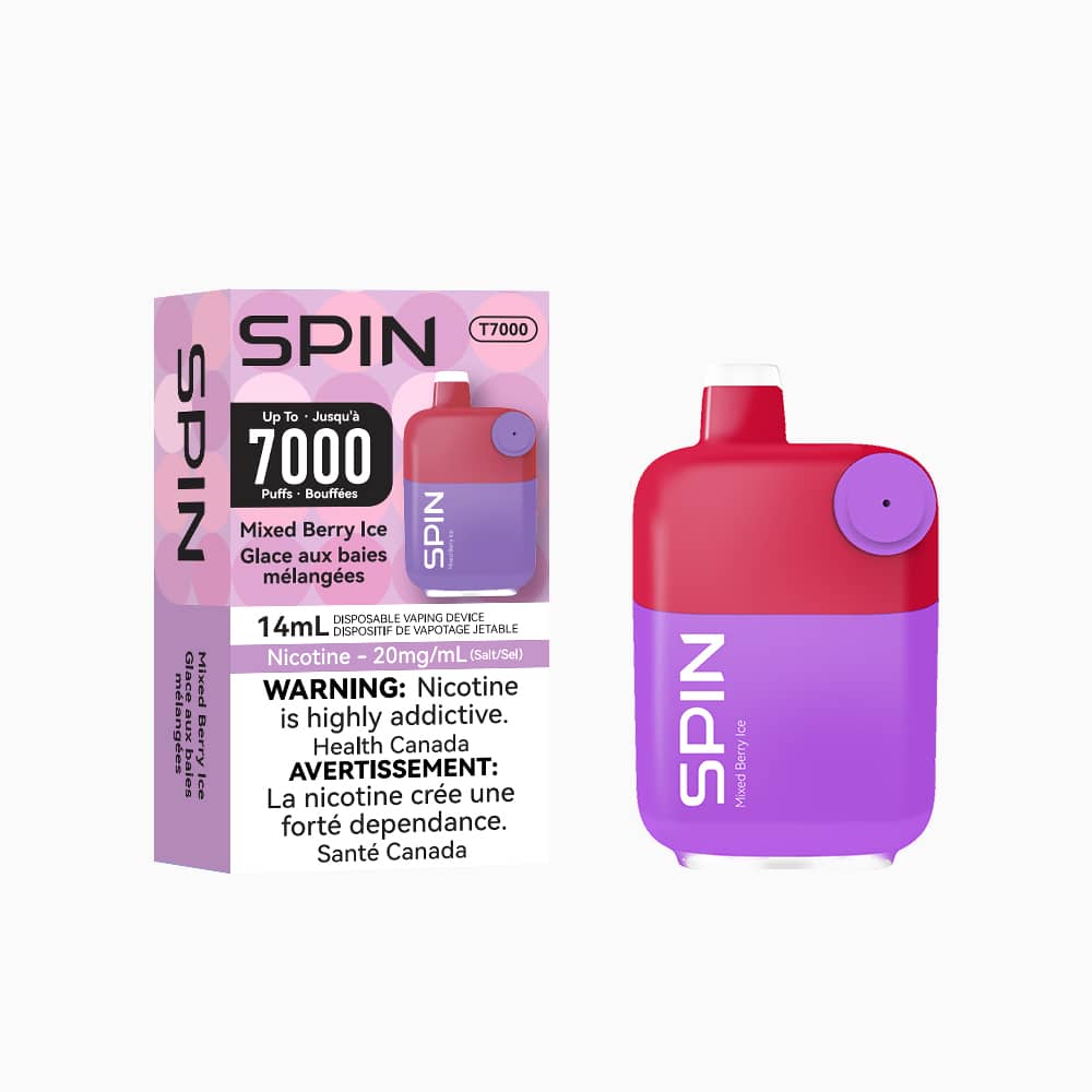 Spin T7000 Disposable Vape Mixed Berry Ice